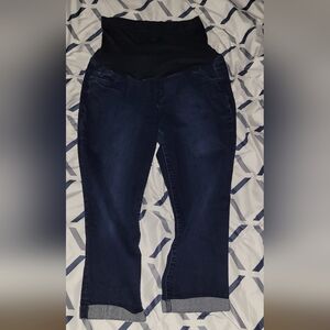 Cropped leg Maternity jeans